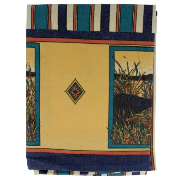 NOS Quinn Leaf Sullivan Khaki Mallard Ducks 50x84 Grommet Panel/Valance JC Penny - Picture 4 of 10